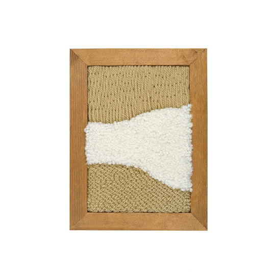 Tableau décoratif en laine punch needle