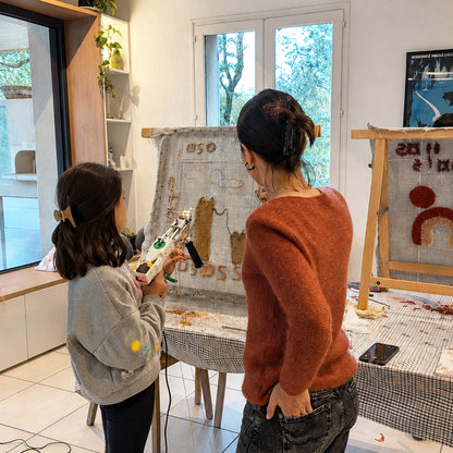 Atelier tufting parent enfant
