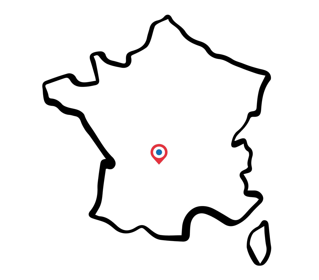 Localisation de la Corrèze sur une carte de France